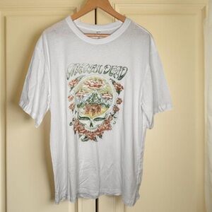 Band T-shirt White Graphic Grateful Dead,80,90s ,Y2K epic band 100% Cotton new!